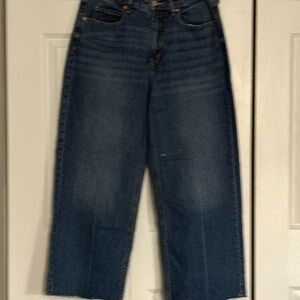 Old Navy Sky-Hi Wide Leg Blue Jeans